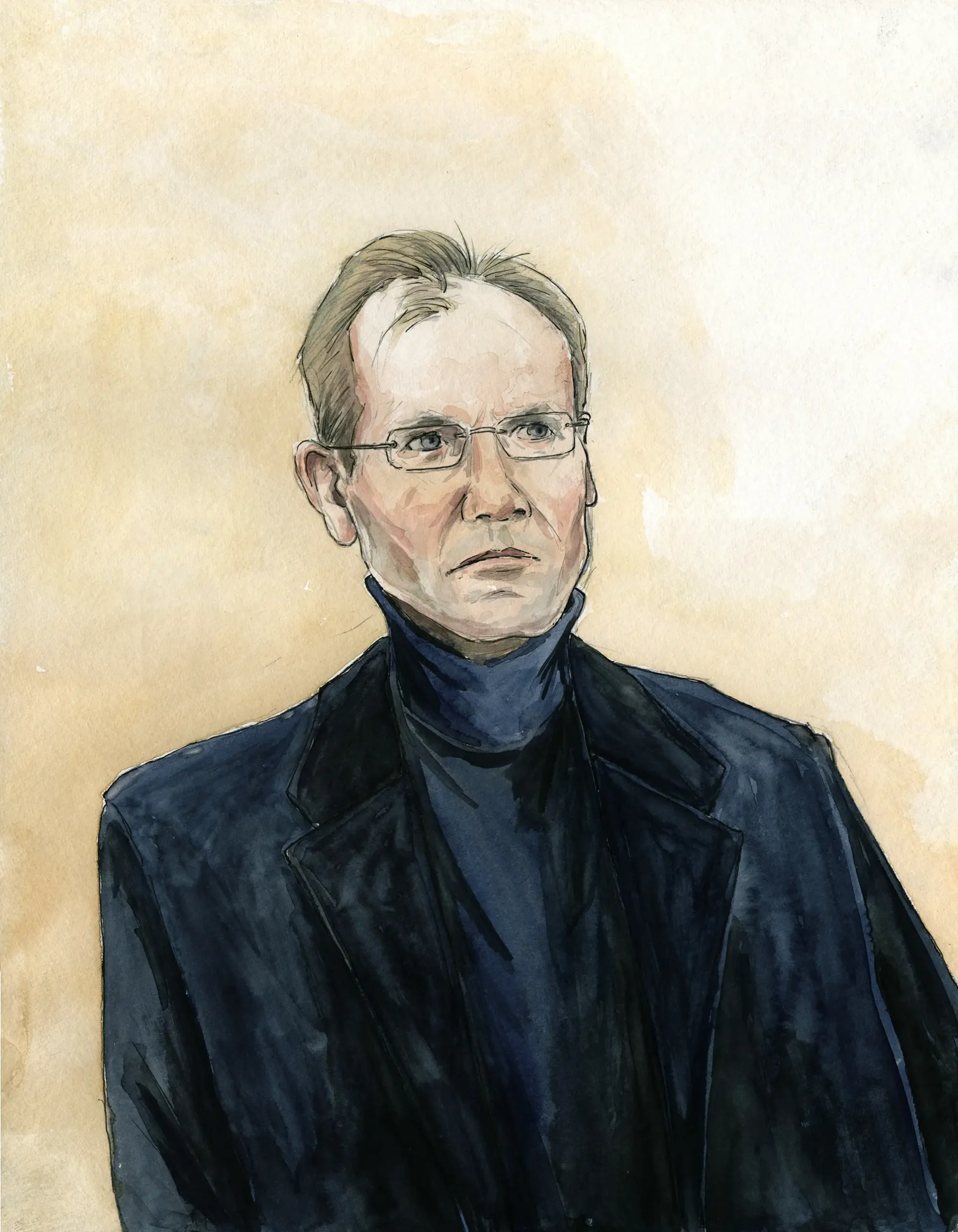 Gerichtszeichnung Markus Braun im Wirecard-Prozess